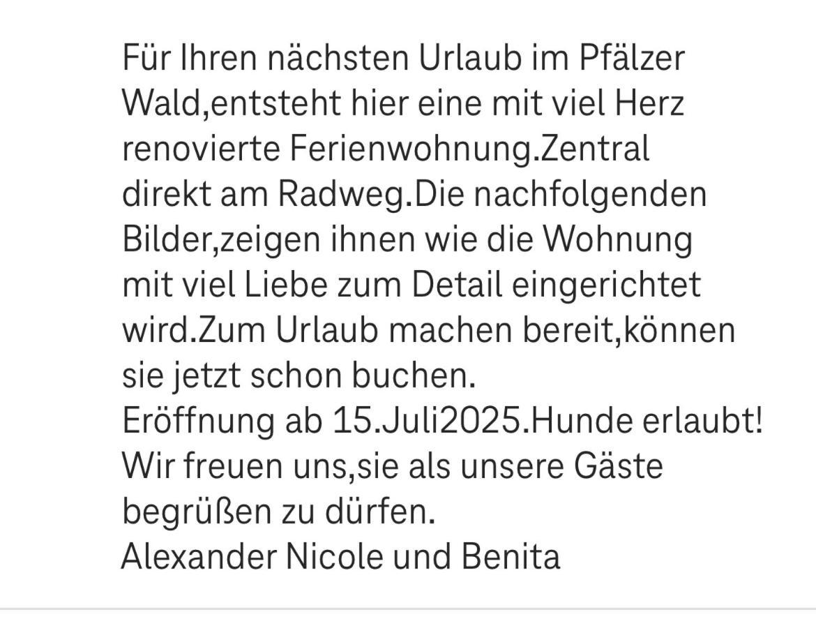 La Lauter Apartman Dahn Kültér fotó